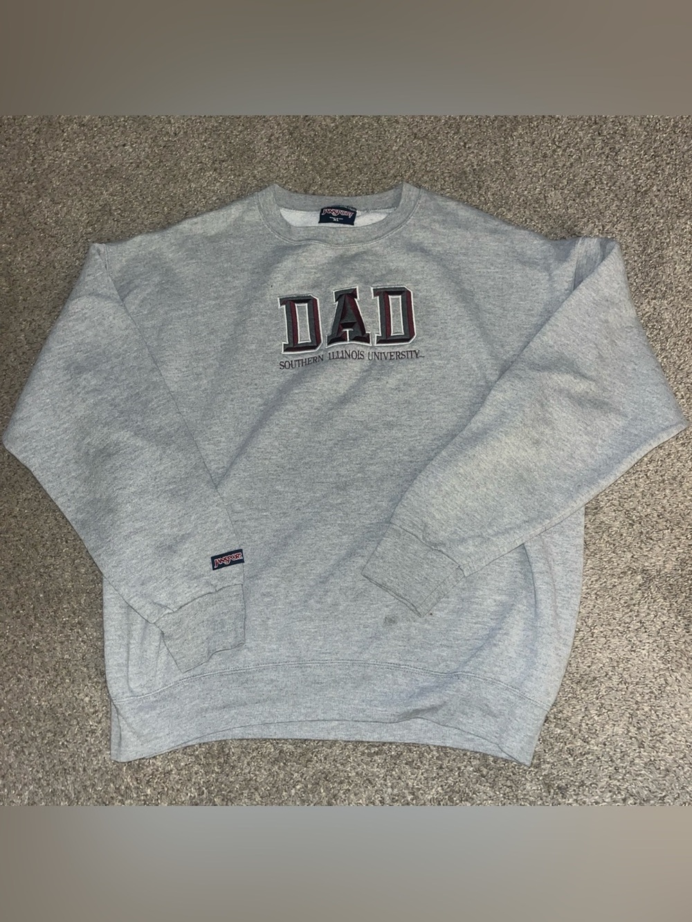 Vintage Southern Illinois University Salukis Dad 90s Sweatshirt Jansport XL SIU